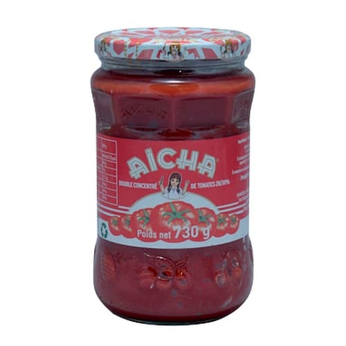 Aicha tomato puree 730g jar